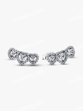 Halo Heart Trilogy Stud Earrings